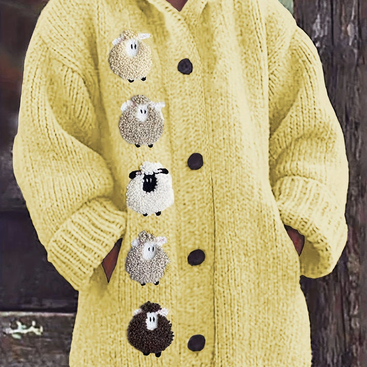 Evi Cozy Sheep Cardigan Hoodie