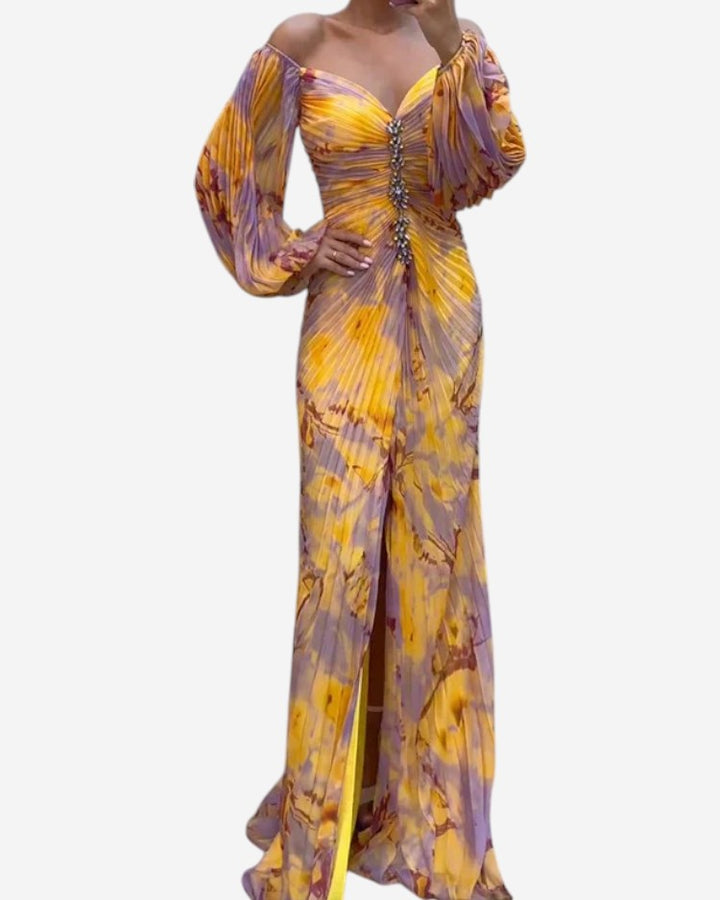 Selene Elegant V-Neck Dress