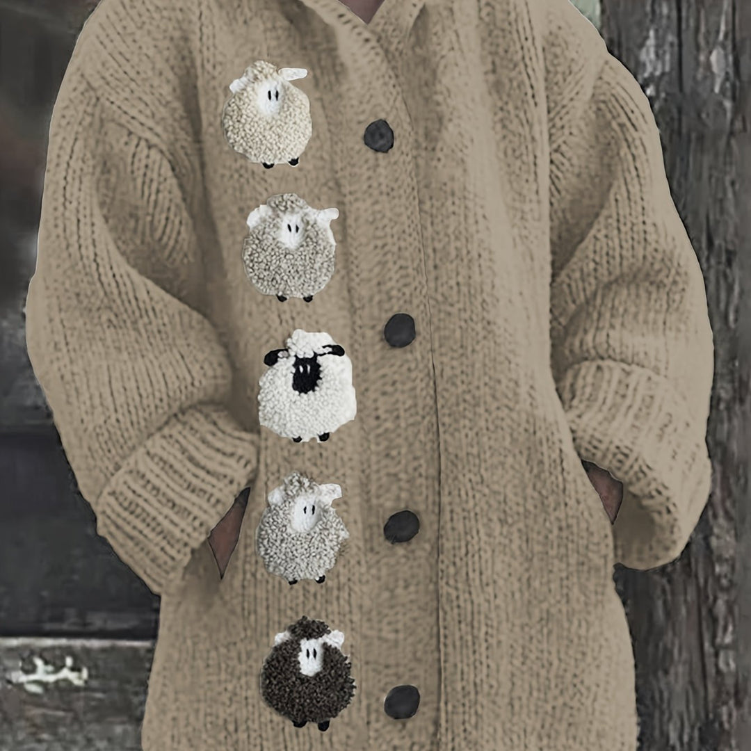 Evi Cozy Sheep Cardigan Hoodie