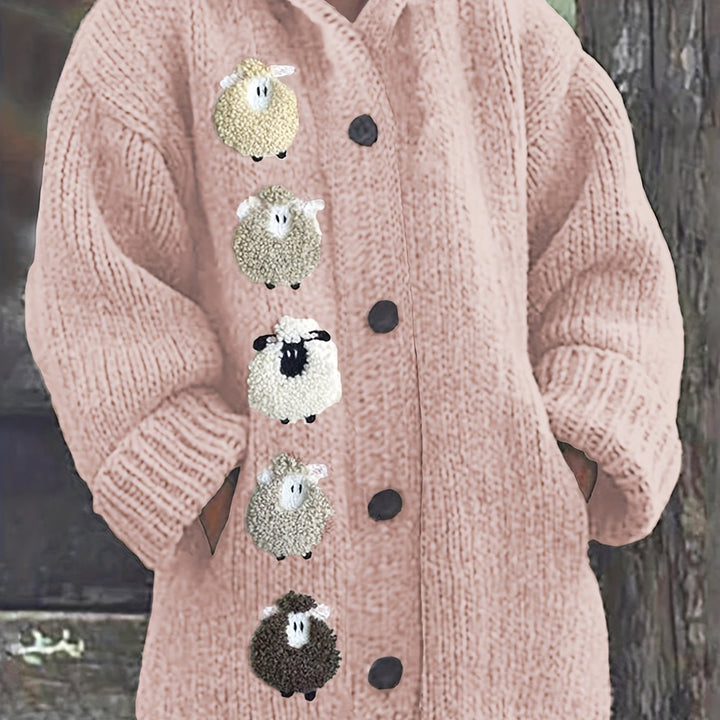 Evi Cozy Sheep Cardigan Hoodie
