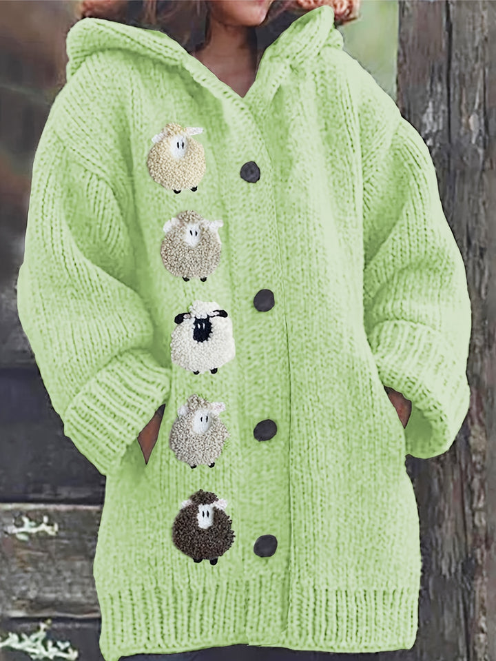 Evi Cozy Sheep Cardigan Hoodie