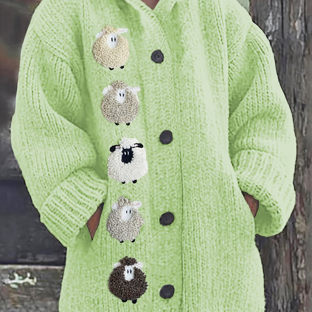 Evi Cozy Sheep Cardigan Hoodie