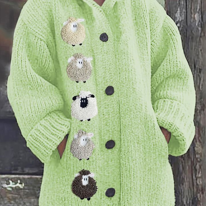 Evi Cozy Sheep Cardigan Hoodie