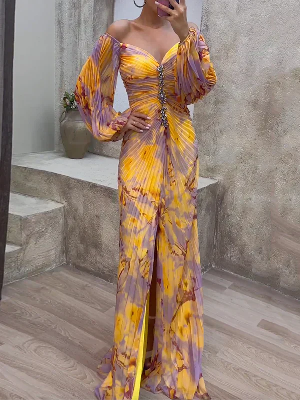 Selene Elegant V-Neck Dress