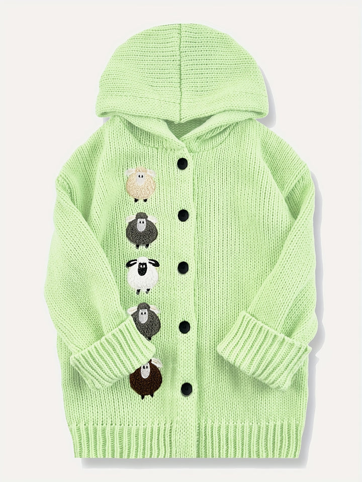 Evi Cozy Sheep Cardigan Hoodie